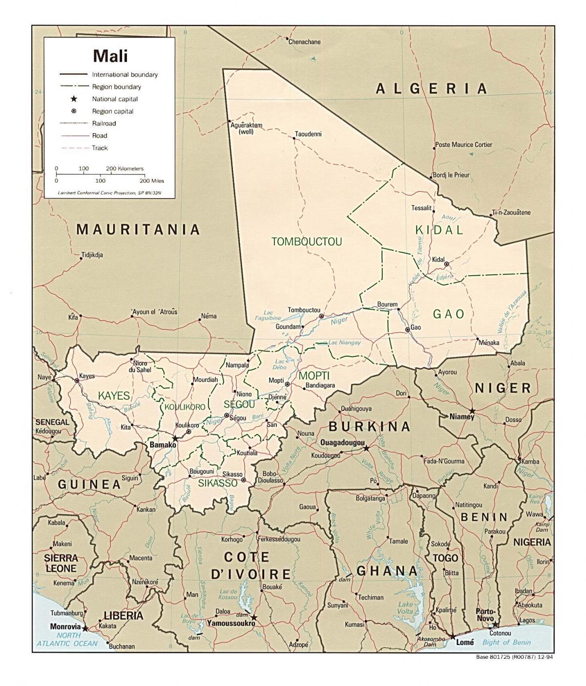地図のマリ国